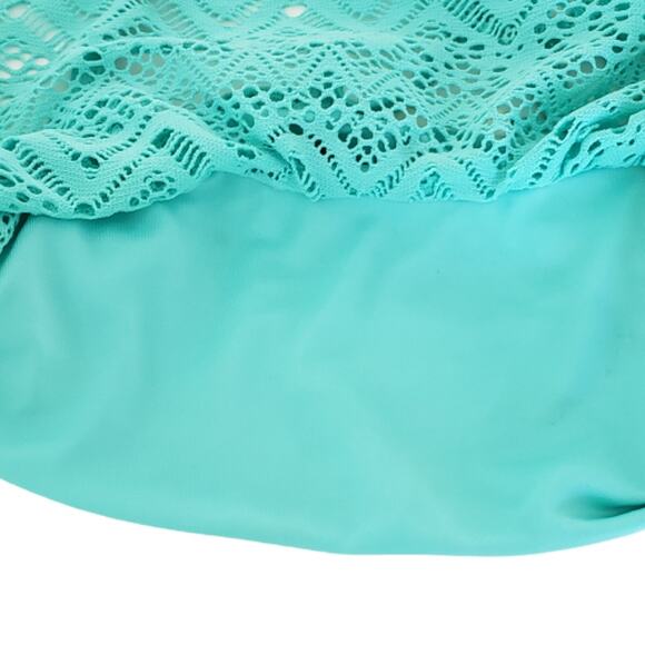 2 FOR $5 SALE Girl's Aqua Lace Crochet Bikini  Set Size M (7/8) - Picture 3 of 12